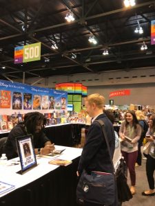 Jason Reynolds signs for fans