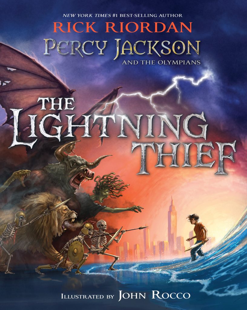 The Lightning Thief Illustrated Edition by Rick Riordan John Rocco